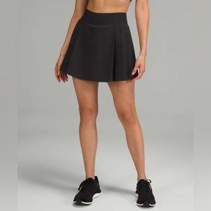 Lululemon Side-Pleat High-Rise Tennis Skirt Black